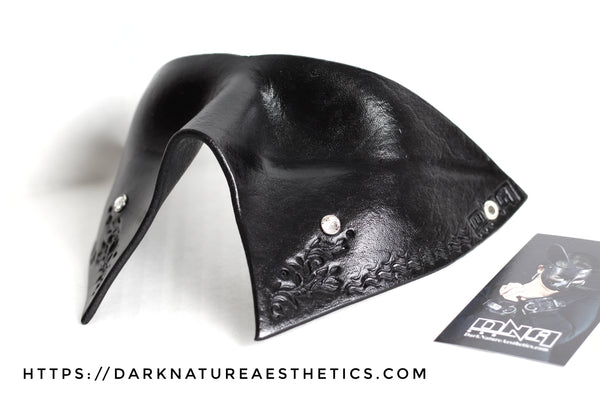 "Deep Abyss" Lysa Leather Blindfold