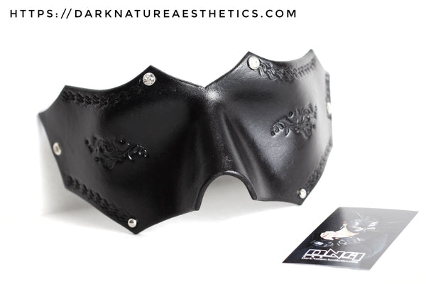 "Deep Abyss" Avina Leather Blindfold