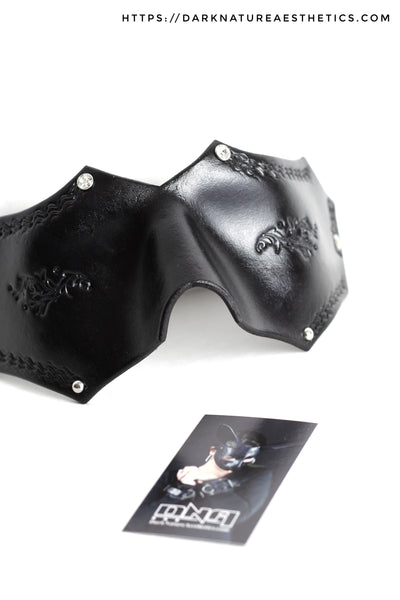 "Deep Abyss" Avina Leather Blindfold