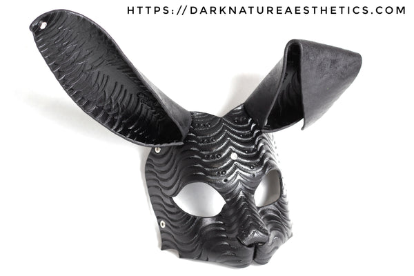 "Deep Abyss" Orion Bunny Rabbit Leather Mask