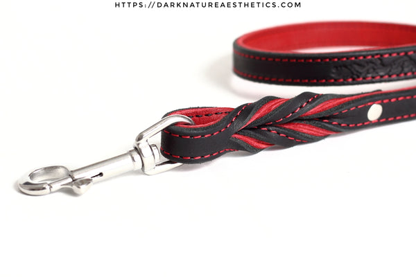 "Carnal Sins" Bloody Leather Bondage Leash