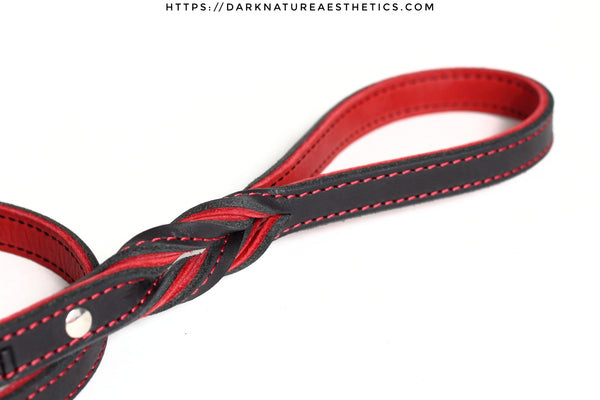 "Carnal Sins" Bloody Leather Bondage Leash