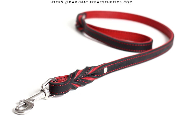 "Carnal Sins" Bloody Leather Bondage Leash