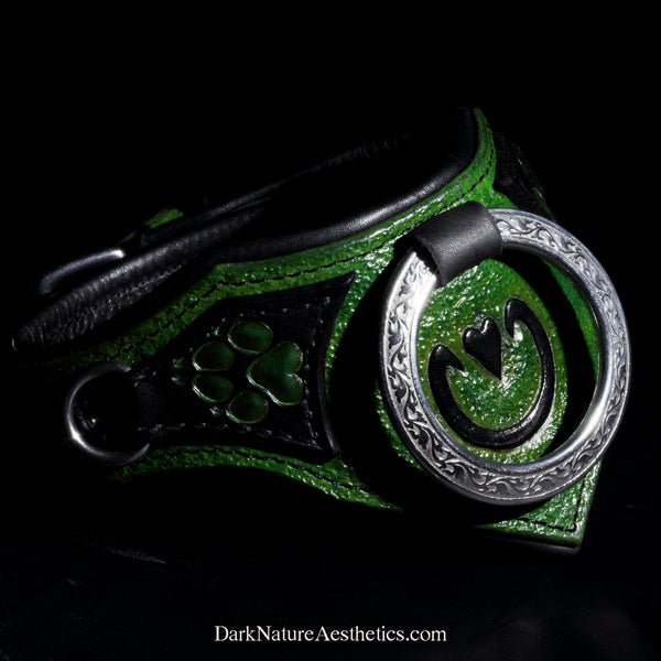 "Meadow" Pet Play Bondage Leather Collar