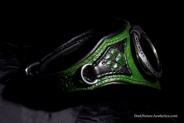 "Meadow" Pet Play Bondage Leather Collar