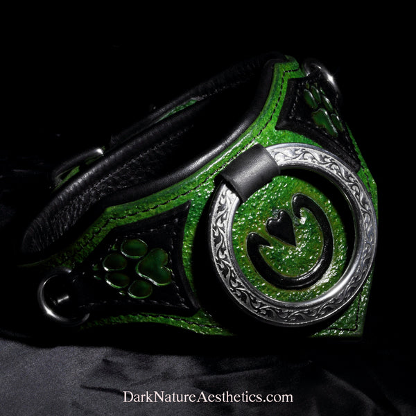 "Meadow" Pet Play Bondage Leather Collar