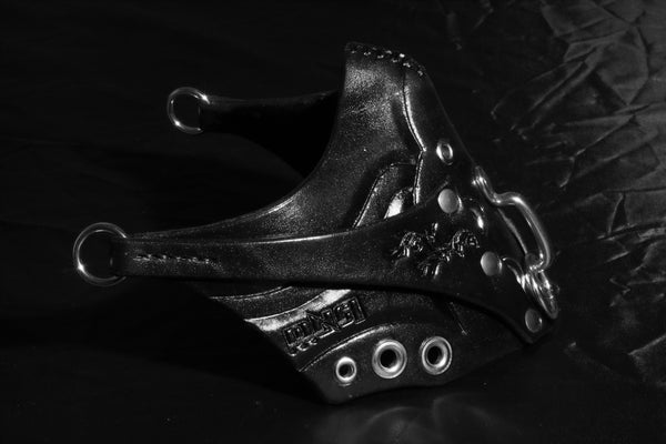 "Deep Abyss" Pure Inevitability Leather Half Mask
