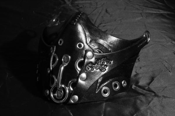 "Deep Abyss" Pure Inevitability Leather Half Mask