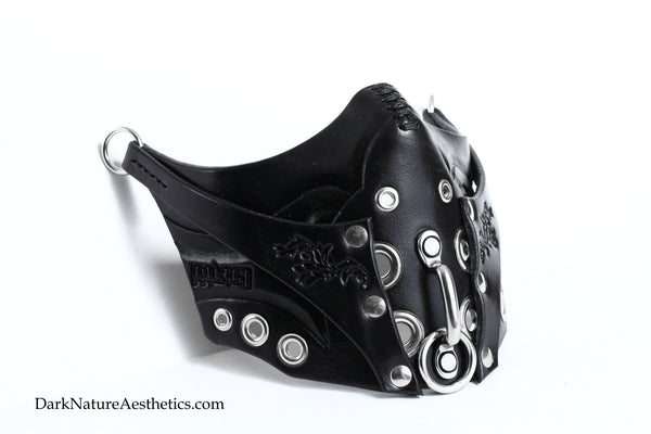 "Deep Abyss" Pure Inevitability Leather Half Mask