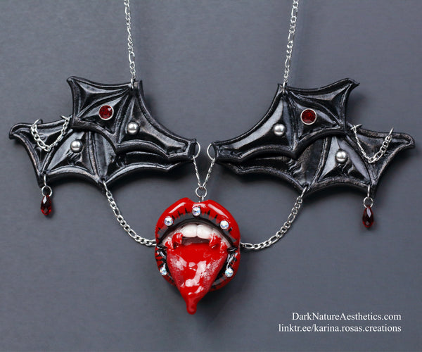"Bloody Delicious" Vampire Necklace Artist Collaboration