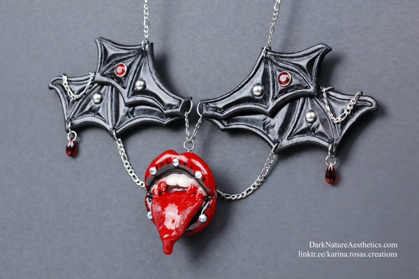 "Bloody Delicious" Vampire Necklace Artist Collaboration