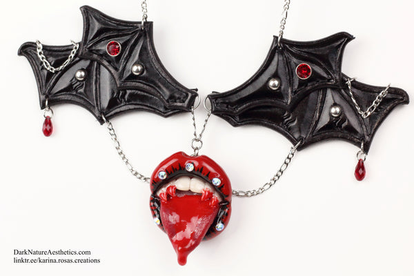 "Bloody Delicious" Vampire Necklace Artist Collaboration