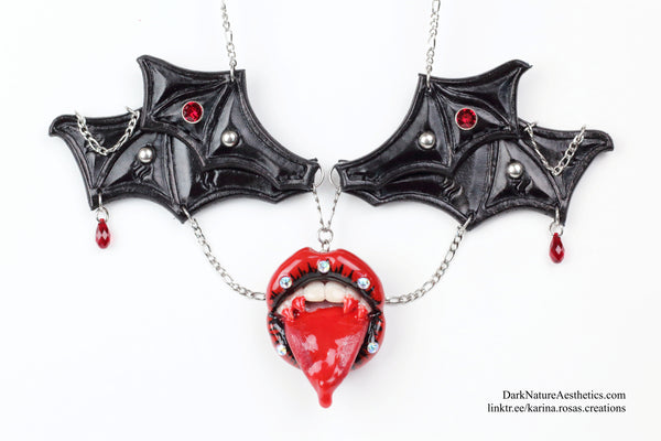 "Bloody Delicious" Vampire Necklace Artist Collaboration