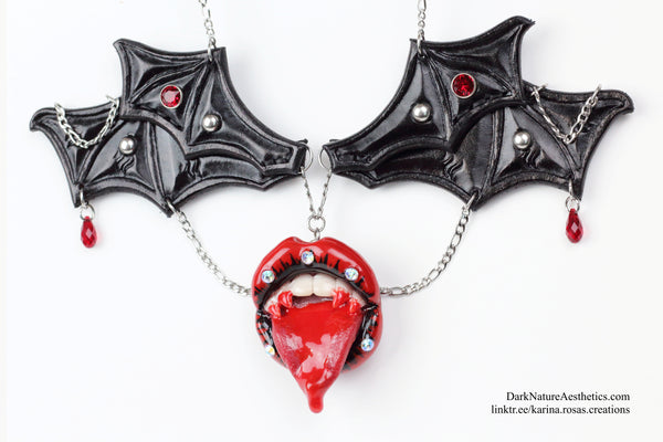 "Bloody Delicious" Vampire Necklace Artist Collaboration