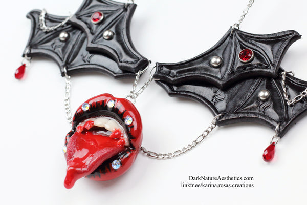 "Bloody Delicious" Vampire Necklace Artist Collaboration