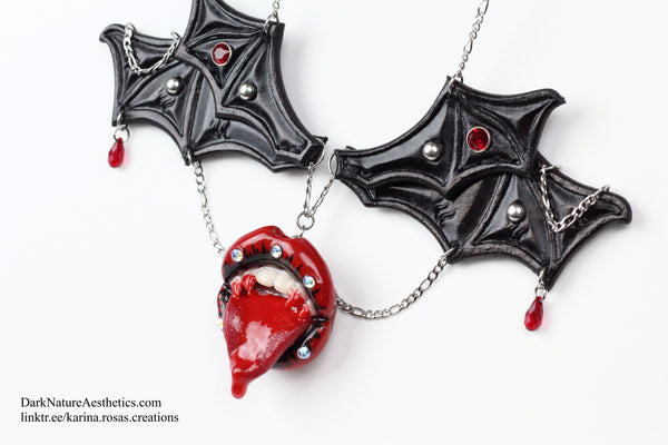 "Bloody Delicious" Vampire Necklace Artist Collaboration