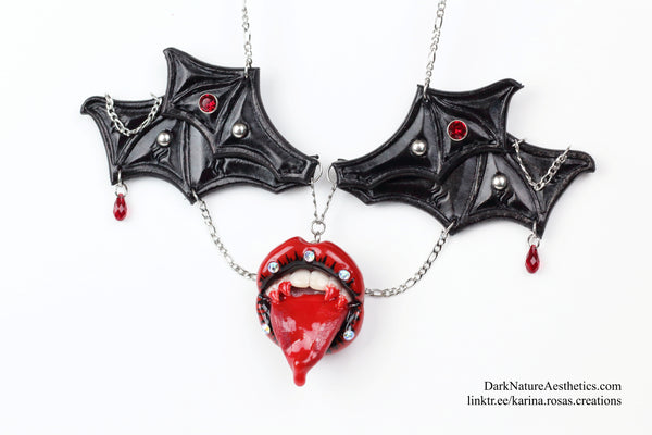"Bloody Delicious" Vampire Necklace Artist Collaboration