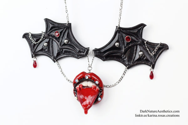 "Bloody Delicious" Vampire Necklace Artist Collaboration