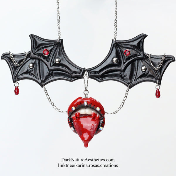 "Bloody Delicious" Vampire Necklace Artist Collaboration