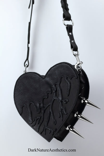 Pitch Black "Bleeding Heart" Shoulder Bag