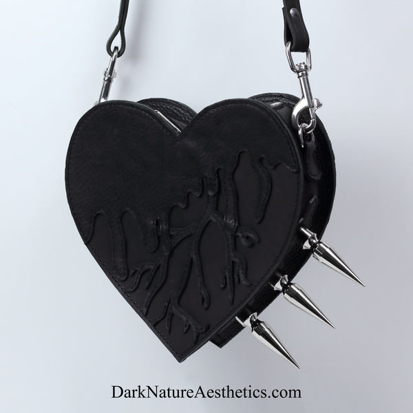 Pitch Black "Bleeding Heart" Shoulder Bag