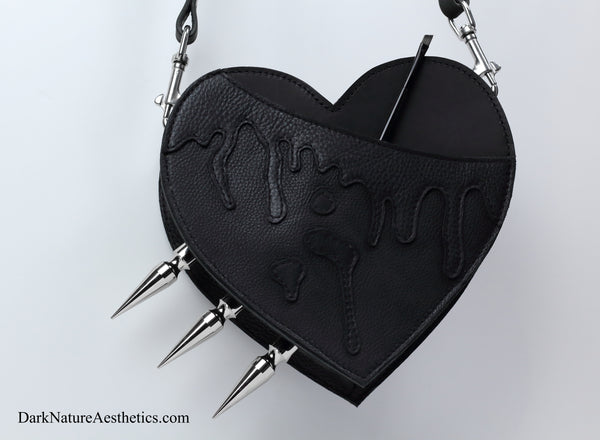 Pitch Black "Bleeding Heart" Shoulder Bag