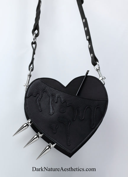 Pitch Black "Bleeding Heart" Shoulder Bag