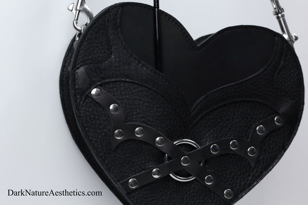 Pitch Black "Breaking Heart" Shoulder Bag