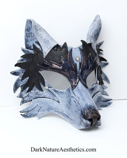 Snow "Helldog" Wolf Leather Mask/Hood