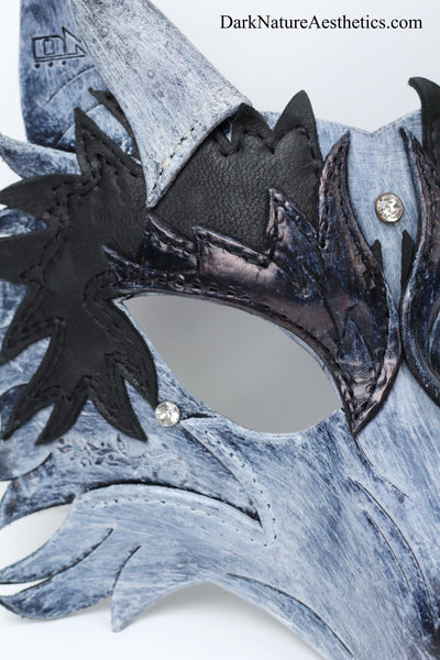 Snow "Helldog" Wolf Leather Mask/Hood