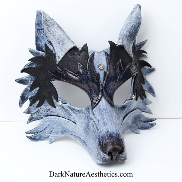 Snow "Helldog" Wolf Leather Mask/Hood