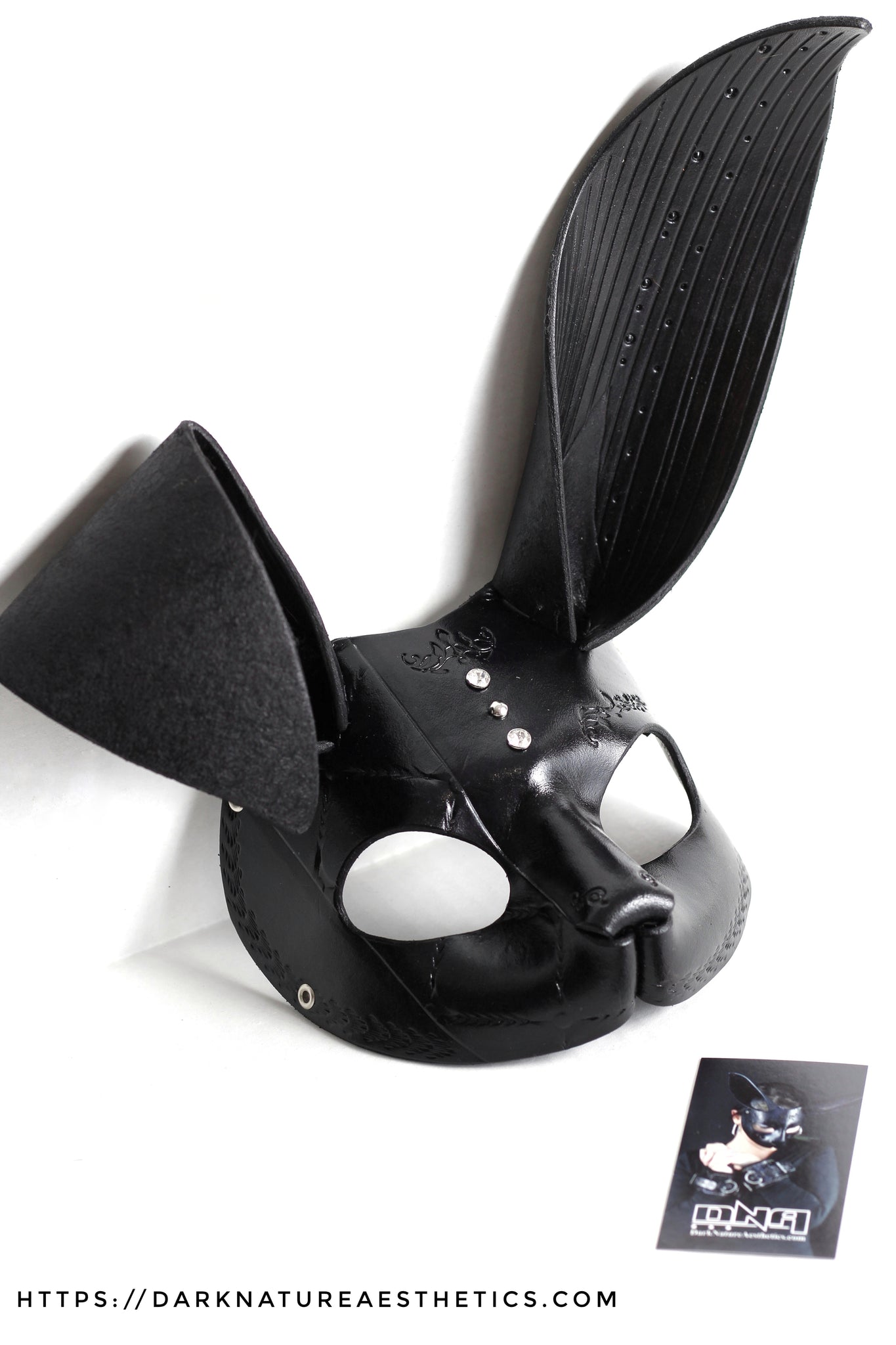 "Deep Abyss" Stella Bunny Rabbit Leather Mask