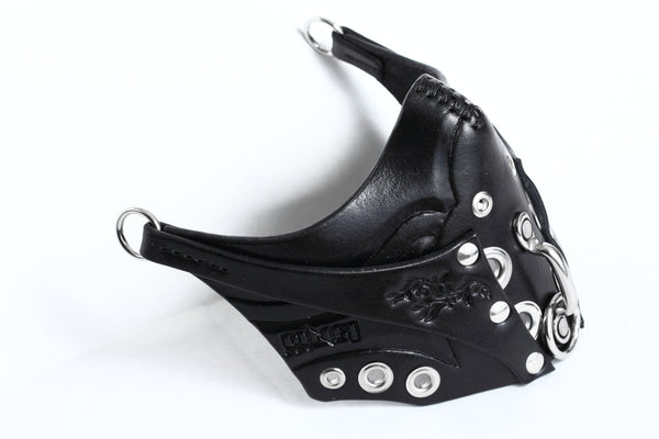"Deep Abyss" Pure Inevitability Leather Half Mask