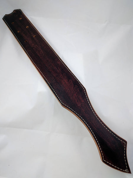 Prison Strap Heavy Leather Bdsm Spanking Paddle "Blood and chaos" Ready-to-Ship