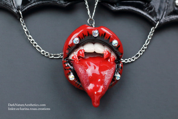 "Bloody Delicious" Vampire Necklace Artist Collaboration
