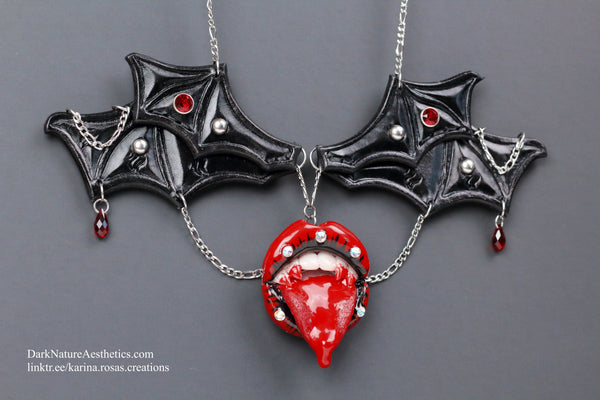 "Bloody Delicious" Vampire Necklace Artist Collaboration