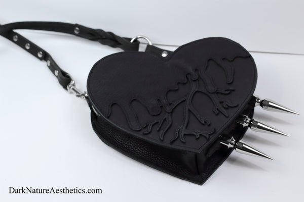 Pitch Black "Bleeding Heart" Shoulder Bag