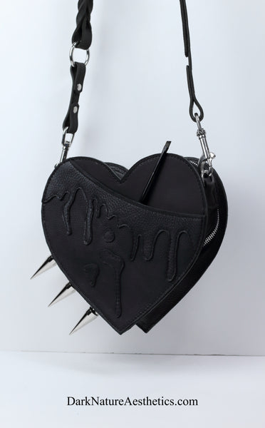 Pitch Black "Bleeding Heart" Shoulder Bag