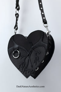 Pitch Black "Breaking Heart" Shoulder Bag