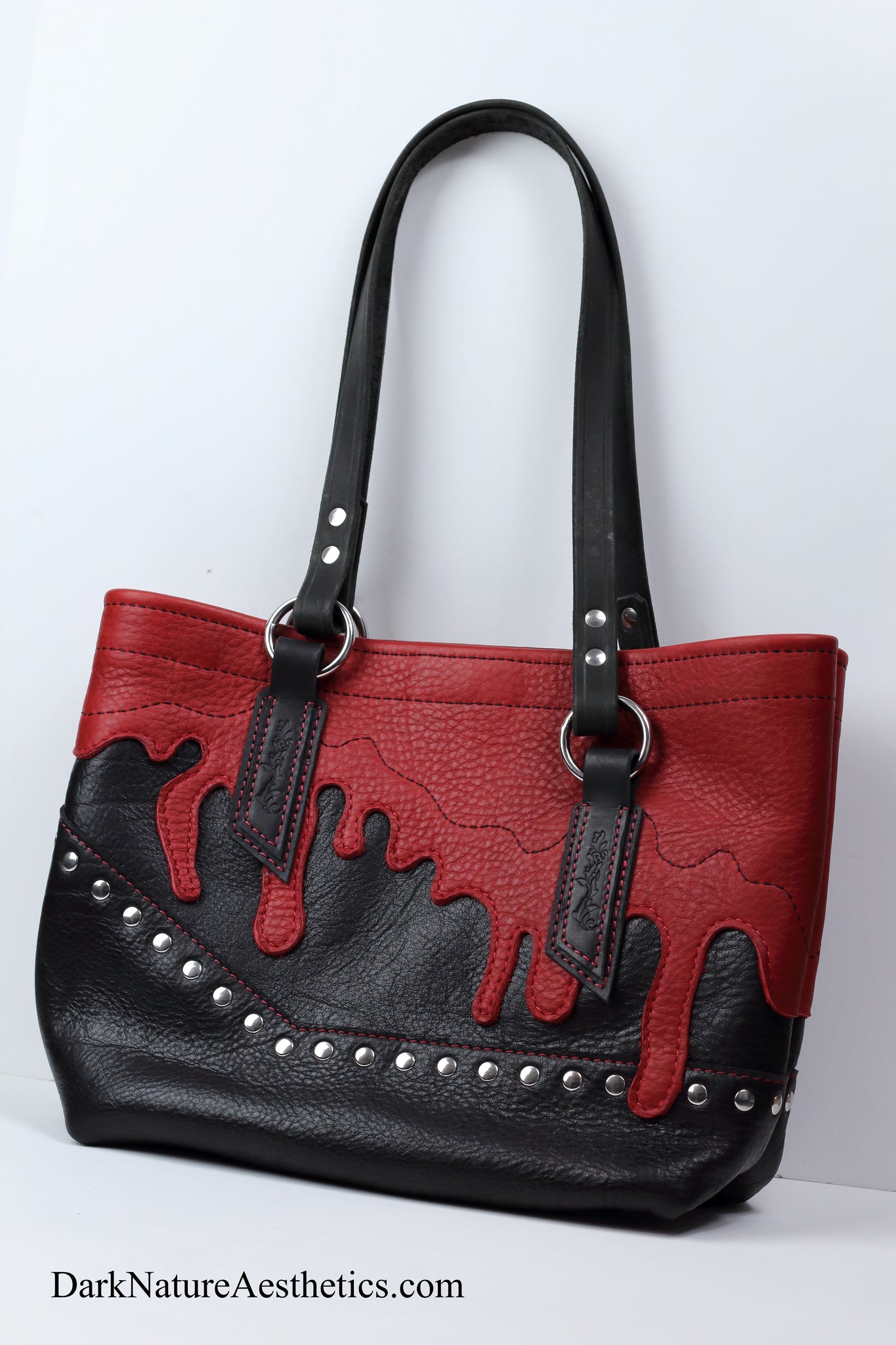 Red/Black "Blood bag" Tote Handbag