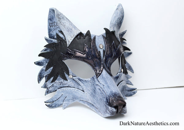 Snow "Helldog" Wolf Leather Mask/Hood